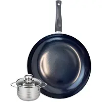 Elo Ensemble de 1 Poêle de cuisson 32 cm et 1 faitout 14 cm Prima Brillant