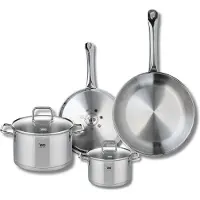 Elo Set de 2 Poêles de cuisson 24 et 28 cm et 2 faitouts 14 et 20 cm Profi Citrin