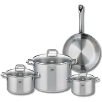 Elo Ensemble de 1 Poêle de cuisson 28 cm et 3 faitouts 16, 20 et 26 cm Profi Citrin