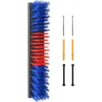 vidaXL Brosses de nettoyage pour réfrigérateurs, rouge et bleu, 50 x 10 x 6,5 cm, en plastique PP