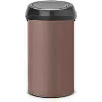 Brabantia Cestino Touch, Poubelle, Argent, Noir