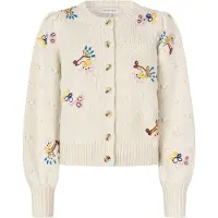 Dea Kudibal Cardigan écru / bleu / marron / jaune