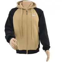 AWTOOLS Sweat-shirt à fermeture éclair T6 / Beige-Noir / S (S)