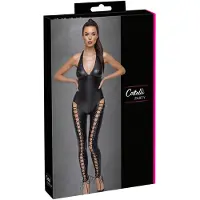 Cottelli Party - Combinaison corset à col (noir) - XL