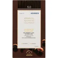 Korres Argan Oil coloration cheveux permanente à l'huile d'argan teinte 5.0 Light Brown 50 ml