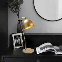 Opviq , lampe de table haut de gamme, dorée, 25 x 25 x 54 cm | Structure en métal, douille E14, max. 40 W, IP20 | Design élégant pour les intérieurs modernes et les hôtels, diamètre de 17 cm.