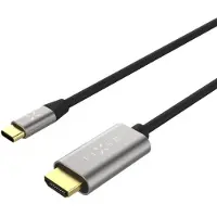 FIXED Câble vidéo USB-C/HDMI, USB-C 3.1 Gen 2 18Gbps, HDMI 2.0 4K60Hz, 2m, gris (2 m), Câble vidéo, Gris