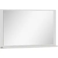 Badplaats Miroir de salle de bain Bravos 80 cm - Blanc - Miroir de salle de bain avec étagère