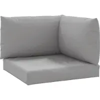 vidaXL Coussins de palette lot de 3 gris tissu oxford