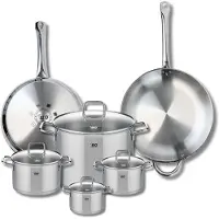Elo Ensemble de 2 Poêles de cuisson 28 et 32 cm et 4 faitouts 12, 14, 16 et 26 cm Profi Citrin