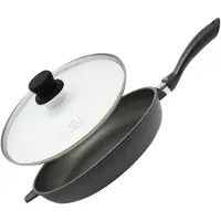 Elo Poêle à frire 32 cm avec couvercle en verre sans Alucast