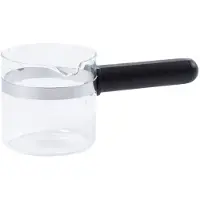 Fackelmann 2060950 Verseuse À Expresso Micro-Ondable Universelle, Verseuse À Café 4 Tasses, Verseuse, Verre, Plastique