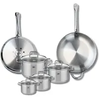 Elo Ensemble de 2 Poêles de cuisson 28 et 32 cm et 4 faitouts 12, 14, 16 et 20 cm Profi Citrin