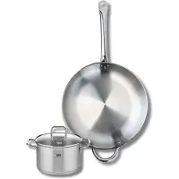 Elo Ensemble de 1 Poêle de cuisson 32 cm et 1 faitout 16 cm Profi Citrin