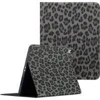 Selencia Coque tablette Sabi avec imprimé léopard pour Apple iPad 11 (2025) 11 pouces A16 / iPad 10 (2022) 10.9 pouces - Midnight Black