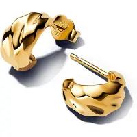 Pandora Boucles d'oreilles dorées pour femmes par Pandora - Modèle 263873C00