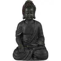 Relaxdays Statue De Bouddha Figurine De Bouddha Décoration Jardin Sculpture Zen