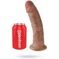 King Cock - gode réaliste ventouse 23cm - teint foncé