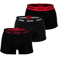 HUGO 50532611 Trunk Red Boxers 3 Units Noir XL Homme