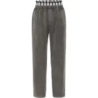 Dandalo Pantalon gris basalte / noir / blanc