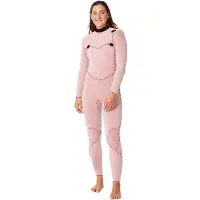Rip Curl Flashbomb 5/3gb Stmr 5/3 Mm Woman Long Sleeve Chest Zip Neoprene Suit Noir 8 Femme