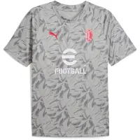 Puma Ac Milan 25/26 Pre Match Short Sleeve T-shirt Gris XS Homme