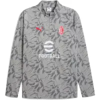 Puma T-Shirt fonctionnel 'AC Mailand' gris / gris foncé / rouge / blanc
