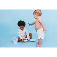 Swim Essentials Garçons, Short de bain, Badehose Jungs 122/128 Dinosaurs, Blanc, (122, 128)