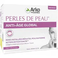 Arkopharma Perles anti-âge pour la peau Global 30 Sticks