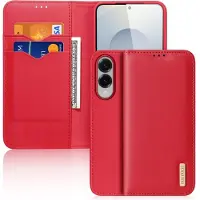 DUX Galaxy S25 Edge - HIVO Etui Tasche mit RFID-Schutz (Samsung Galaxy S25 Edge), Coque pour téléphone portable, Rouge