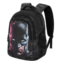 KARACTERMANIA Dc Comics Batman Face Plus Running Backpack Noir Enfants