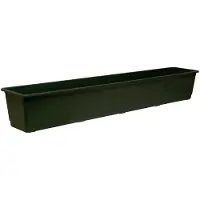 Geli Bac à fleurs standard, carré, 100x17,5x14,5 cm, en plastique vert (100 x 17.50 x 14.50 cm)