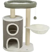 Trixie Arbre à chat Dante, 86 cm Gris/Blanc (86 cm, Blanc, Gris)
