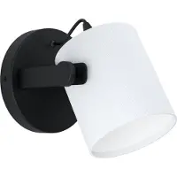 Eglo 43427 HORNWOOD 1 E27 Applique Noir Blanc