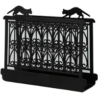 Fisura Porte-Serviettes De Table Original "Chat". Porte-Serviettes De Table Noire. Matériau : Métal. Dimensions : 15 X 4 X 12 Cm ¿