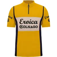 Santini Eroica Colnago Short Sleeve Jersey Jaune M Homme