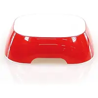 Ferplast Gamelle taille S (400 mL) Glam, rouge pour chien et chat
