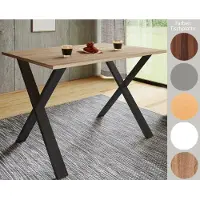 VCM Table à manger en bois premium | H. 76 x L. 80 x D. 50 cm | Table à manger de cuisine Xona X