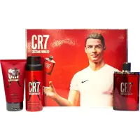 Christiano Ronaldo CR7 de Cristiano Ronaldo pour hommes - Coffret cadeau 3 pièces 100ml EDT, 150ml spray corporel, 150ml gel douche