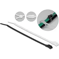 DeLOCK Colliers de serrage à tête plate L 280 x l 4,6 mm 100 pièces (280 mm, 100 pcs)