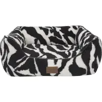Nordic Paws - Zebra Comfort Dogbed - Zebra Pattern - M 60 x 52 x 20 cm (Chien)