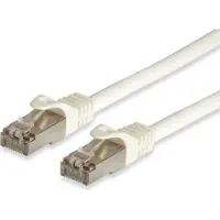 Equip Câble patch Cat6A Cat7Pro S/FTP 2xRJ45 0.50m blanc LSZH Polybag