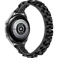 Cover-Discount 20mm Bracelet en acier inoxydable noir (20 mm, Acier inoxydable), Sangles de montre, Noir