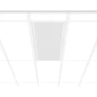 RZB ZIMMERMANN RZB Sidelite ECO, 29 W, 3 500 lm, 840, blanc, luminaires encastrés au plafond DALI, L 1 245 x l 308, 95°/93°, plastique (PMMA) prismatique 312368.002.1.76