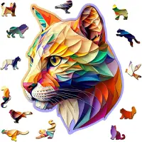 Wooden.City Puzzle HOLZSTADT - Cougar multicolore