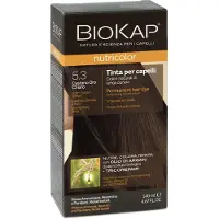 Biokap Nutricolor 5,3 - Nouvelle Couleur : Castano Oro Chiaro - Coloration Tube + Flacon