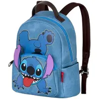 KARACTERMANIA Fashionable Urban Sac à dos Lilo et Stitch Disney Bleu 25x29x14 cm