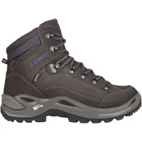 Lowa - Chaussures de randonnée journée en GORE-TEX&reg; - Renegade GTX Mid Ws Slate/Blackberry en Cuir - Taille 39,5 - Marron