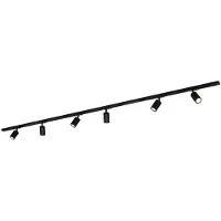 Briloner Système de rails , kit complet, 6 spots GU10, orientables, pivotants, noir, 2,25 m