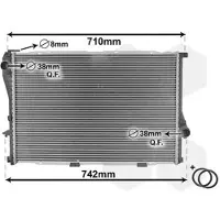 VAN WEZEL Radiateur, refroidissement du moteur Article : 06002235
